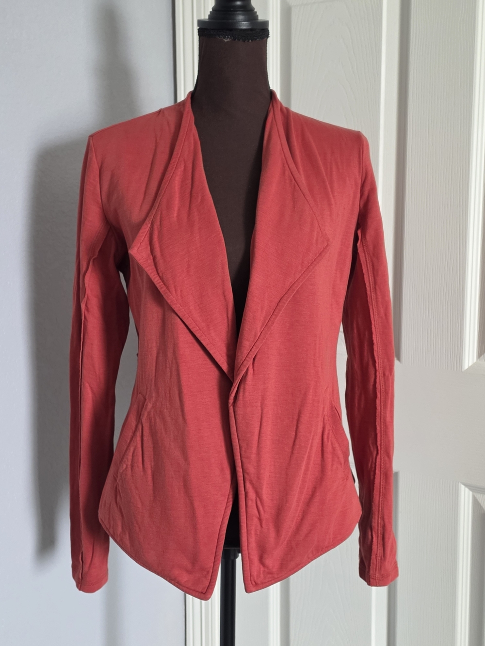 Caslon Open-Front Rust Cardigan Sweater - Picture 2 of 6